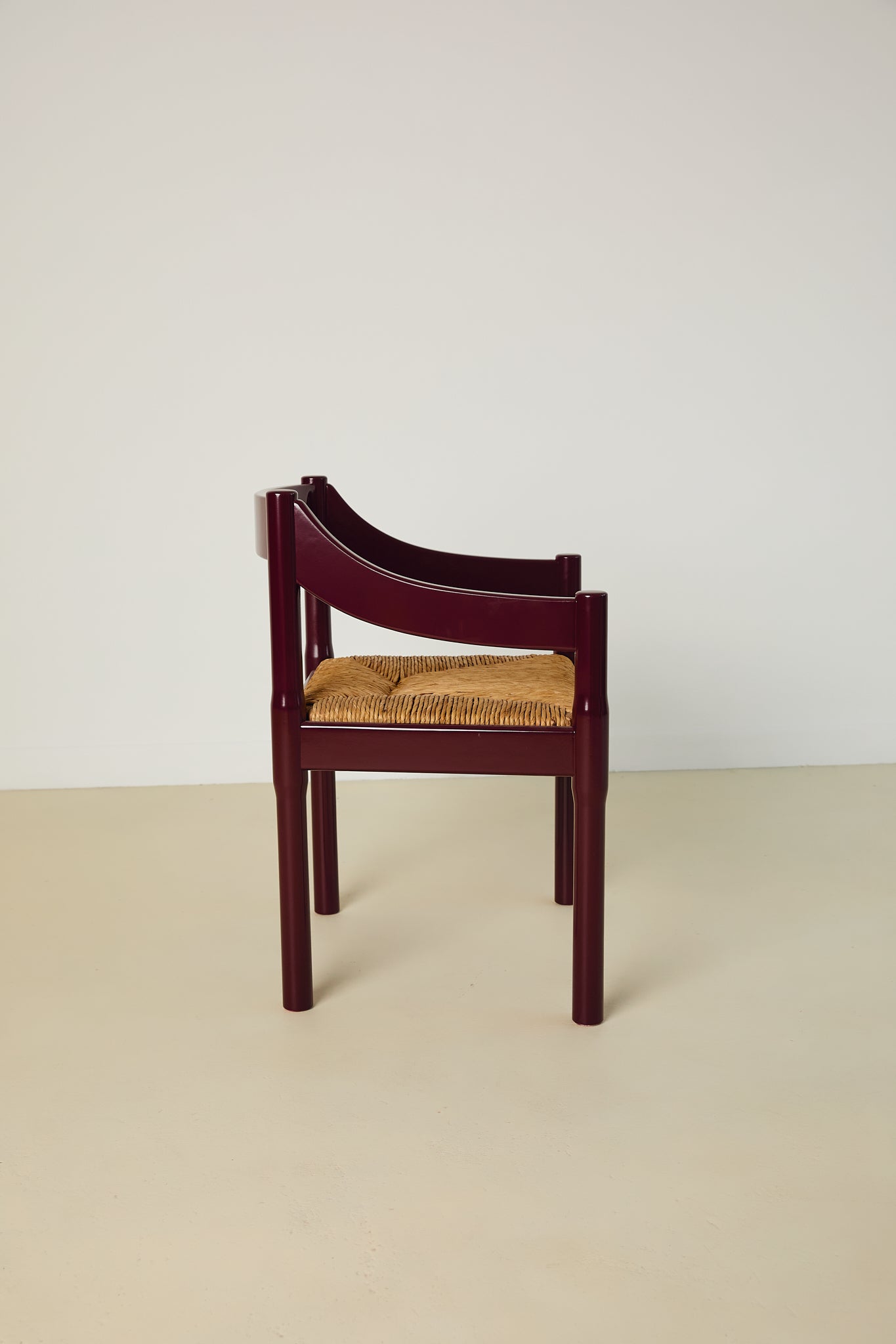 Set of x6 Carimate Dining Chairs Burgundy