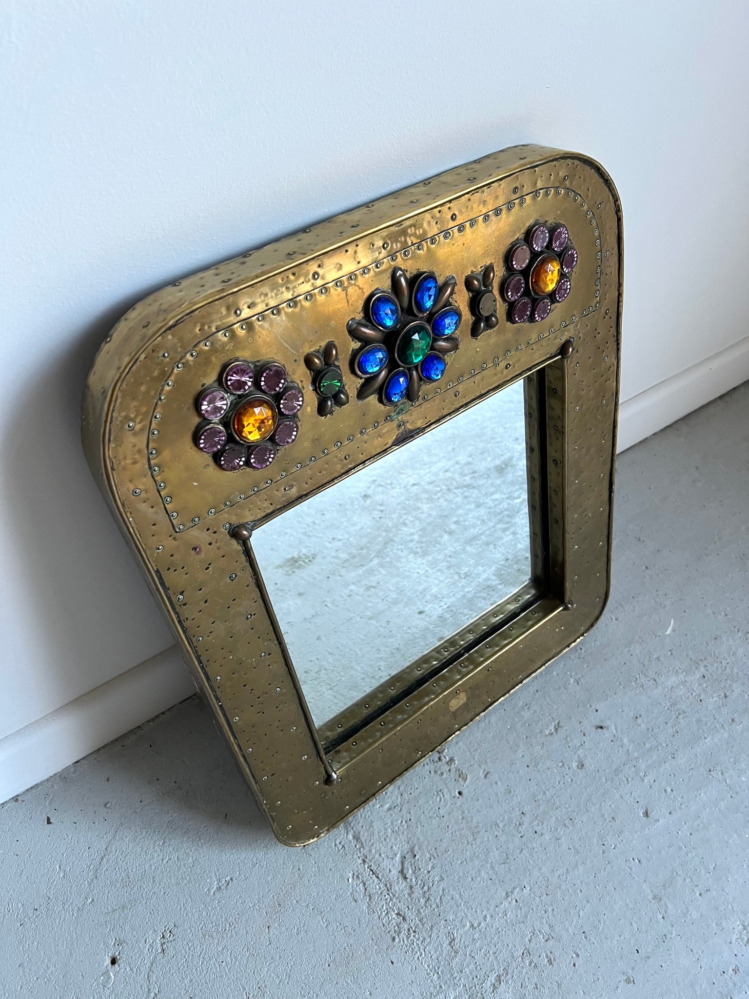 French Jewelled Wall Mirror