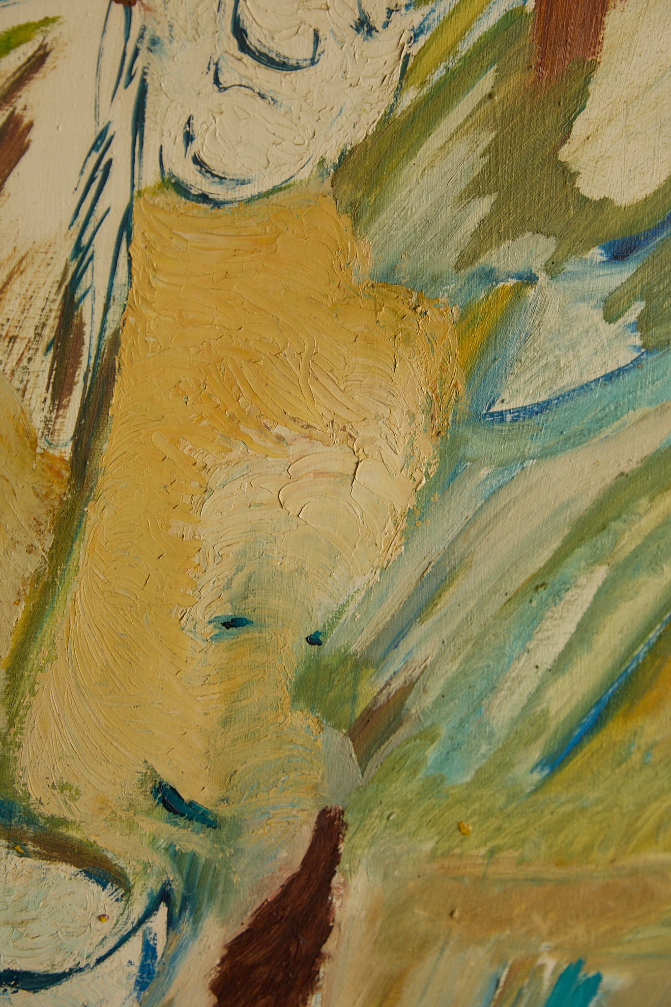 Mid-Century Expressionist Oil Painting