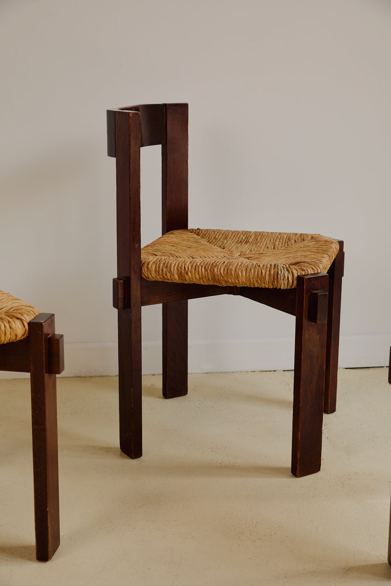 Set of x4 Dining Chairs by Giovanni Michelucci (1891 - 1990)