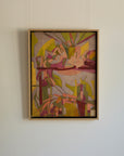 Mid-Century Abstract Expressionist Oil Painting – École de Paris, 1956