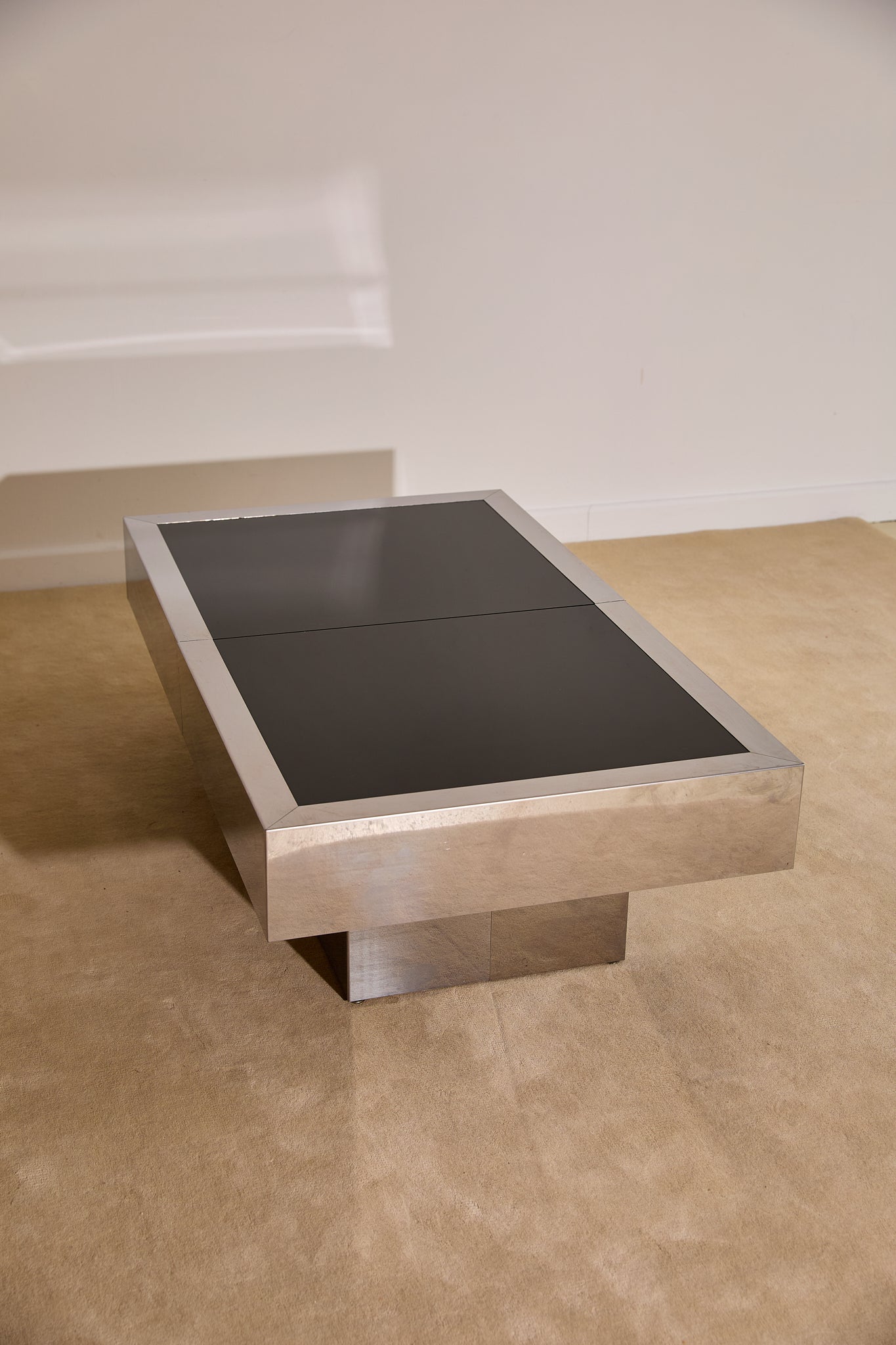 Vintage Willy Rizzo for Cidue Dry Bar Coffee Table | Italian, 1970s