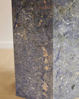 Blue 1980’s Hexagonal Granite Dining Table