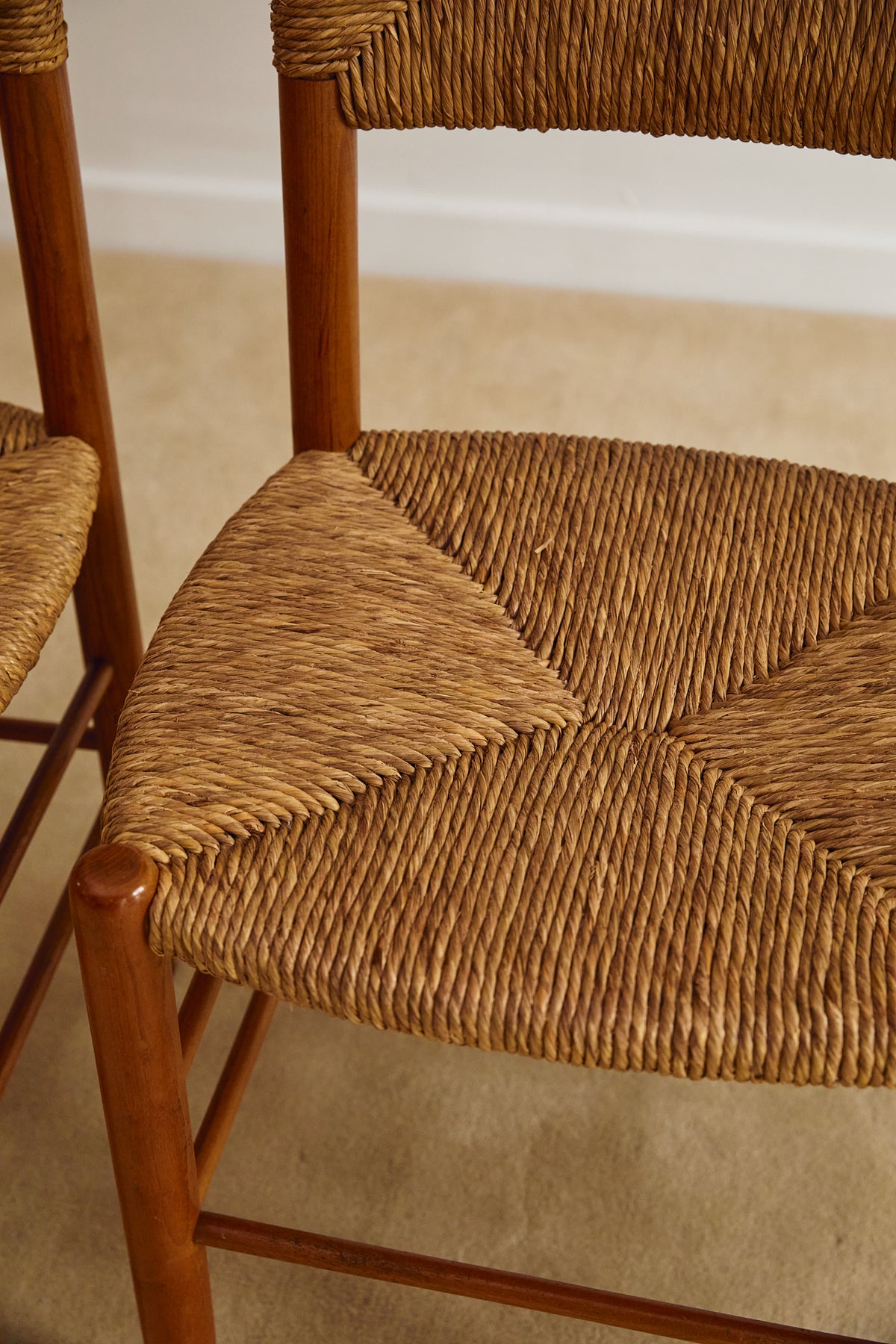 Set of x4 Rush Back Dining Chairs