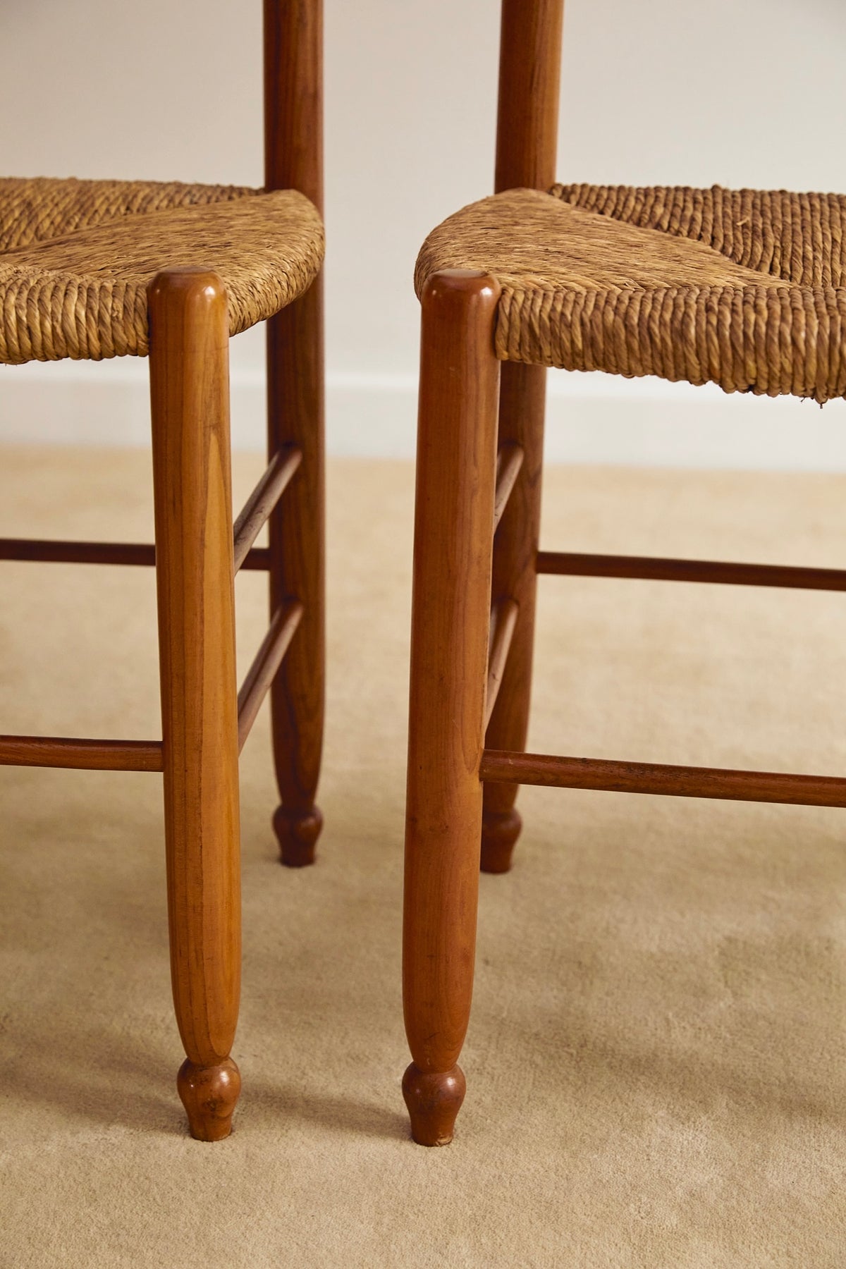 Set of x4 Rush Back Dining Chairs