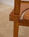 Italian Mid-Century Wooden Corner Banquette & Bistro Dining Set