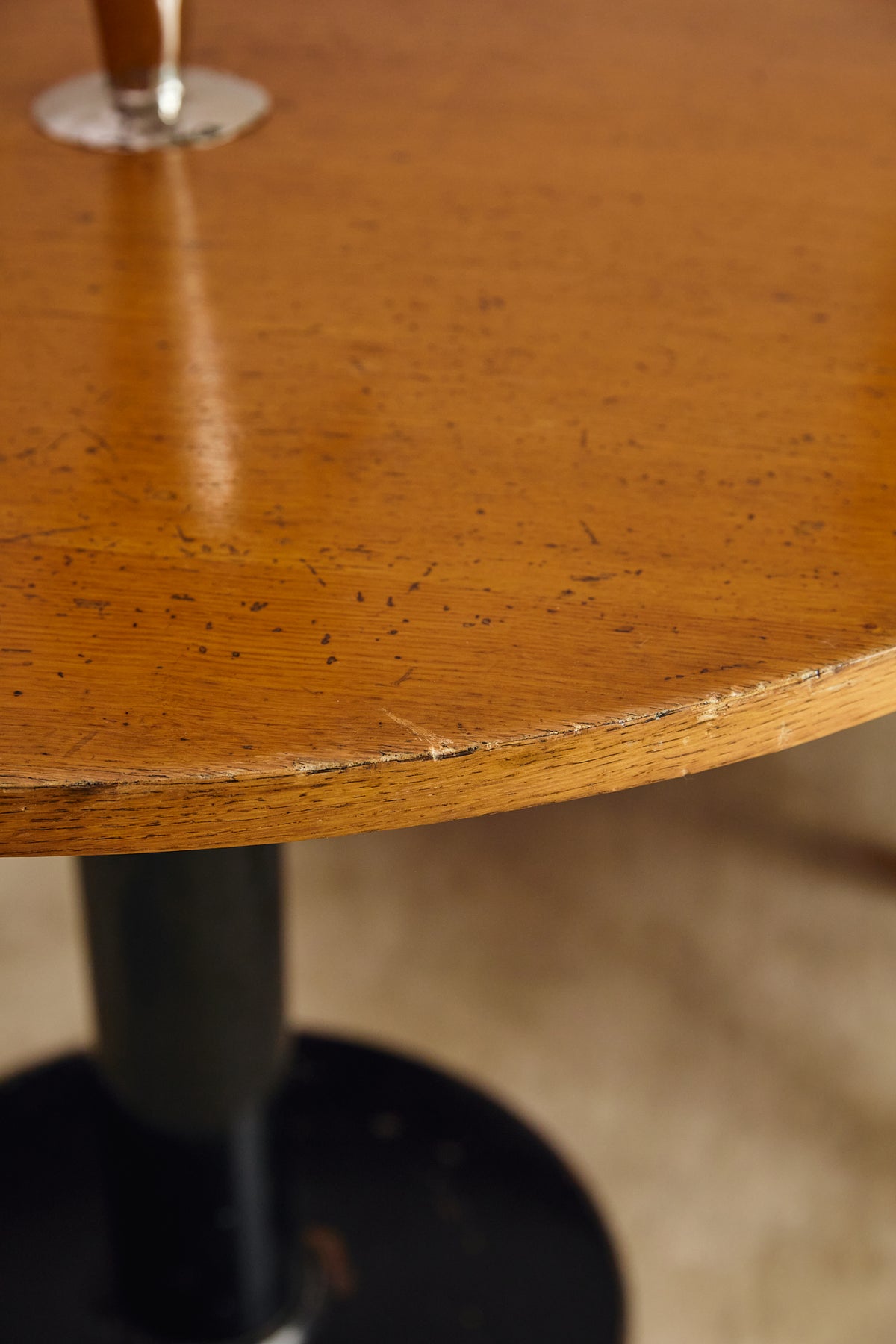 Italian Mid-Century Wooden Corner Banquette &amp; Bistro Dining Set