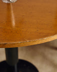 Italian Mid-Century Wooden Corner Banquette & Bistro Dining Set