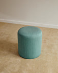 Blue Circle Pattern Ottoman