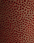 Red Speckled Velvet Ottoman