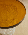 Thick Murano Glass Accent Table
