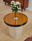Thick Murano Glass Accent Table
