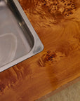 Vintage Elm Burl Coffee Table In the Manner of Willy Rizzo