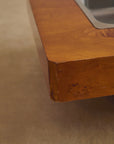 Vintage Elm Burl Coffee Table In the Manner of Willy Rizzo