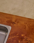 Vintage Elm Burl Coffee Table In the Manner of Willy Rizzo