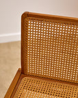 Vintage Italian Cane Dining Chairs set of x6