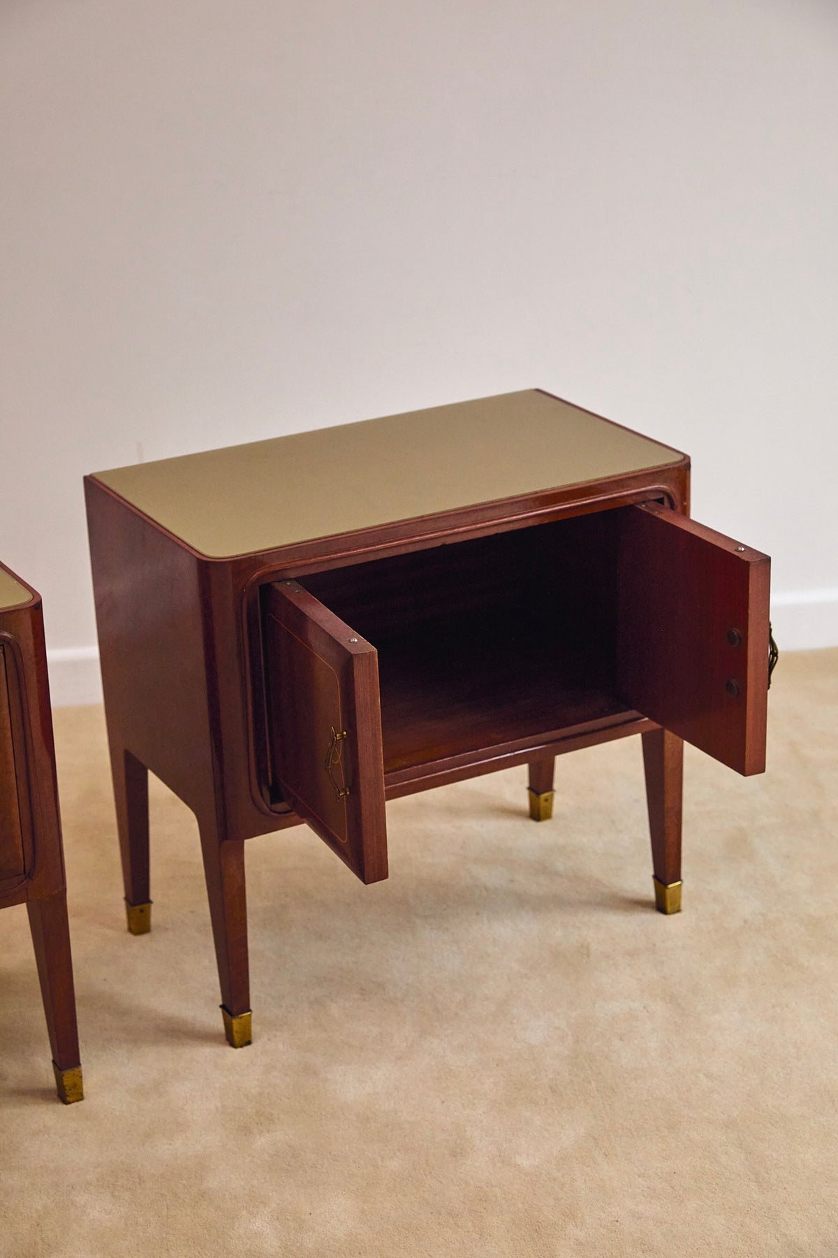 Pair of Italian Mid-Century Bedside Cabinets Attributed to Paolo Buffa (c. 1950s)
