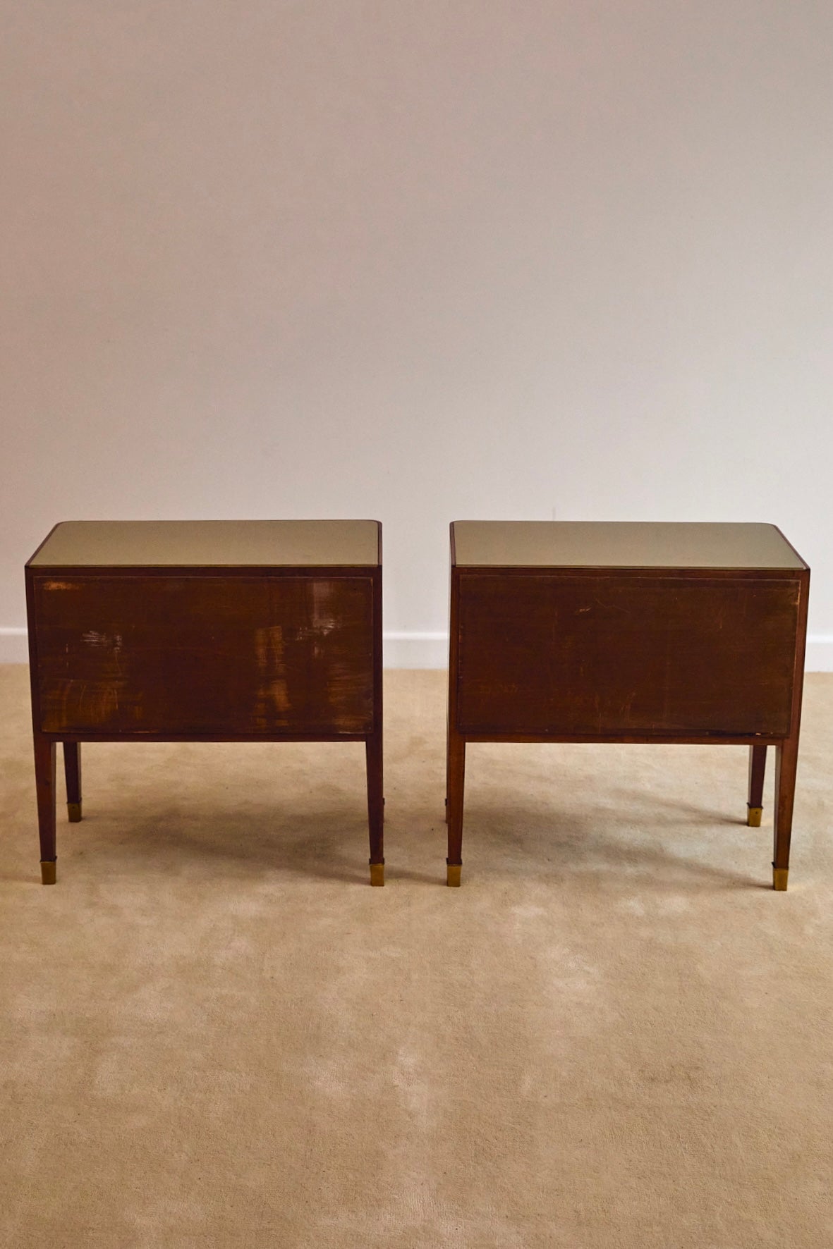 Pair of Italian Mid-Century Bedside Cabinets Attributed to Paolo Buffa (c. 1950s)