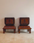 Pair of Art Deco / Italian Modernist Rosewood Bedside Cabinets, c. 1930s–1940s (In the style of Osvaldo Borsani / Paolo Buffa)