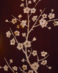 Vintage Chinoiserie Mahogany Room Divider Screen with Mother-of-Pearl Inlay
