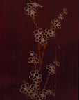 Vintage Chinoiserie Mahogany Room Divider Screen with Mother-of-Pearl Inlay
