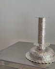 Antique Hukin & Heath Silver Plated Candlesticks – Victorian Repoussé Rococo Pair